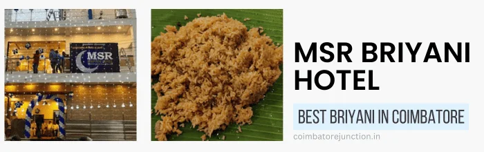 MSR Briyani Hotel - Cheap Cost Briyani in Coimbatore