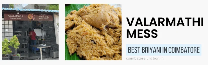 Valarmathi Mess – Kongu Briyani in Coimbatore