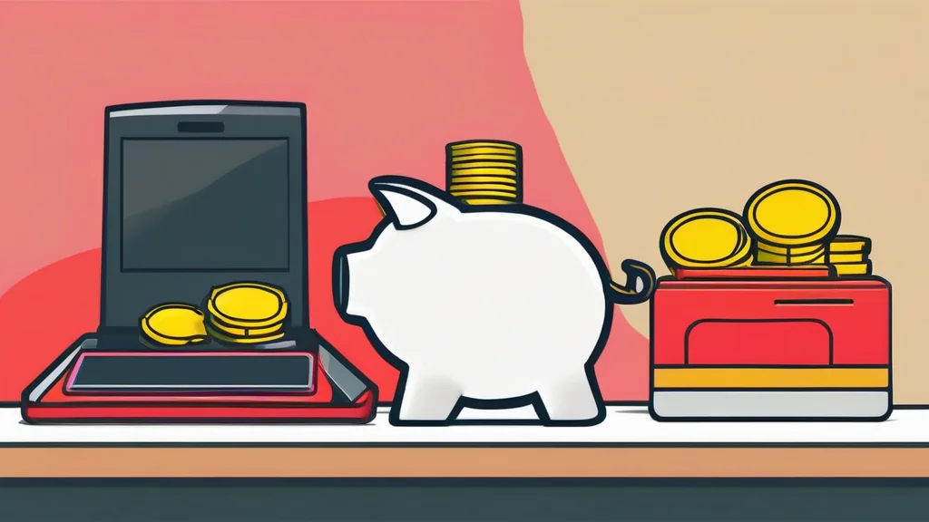 Stacks of coins beside a calculator and a piggy bank, representing tuition fees in Coimbatore
