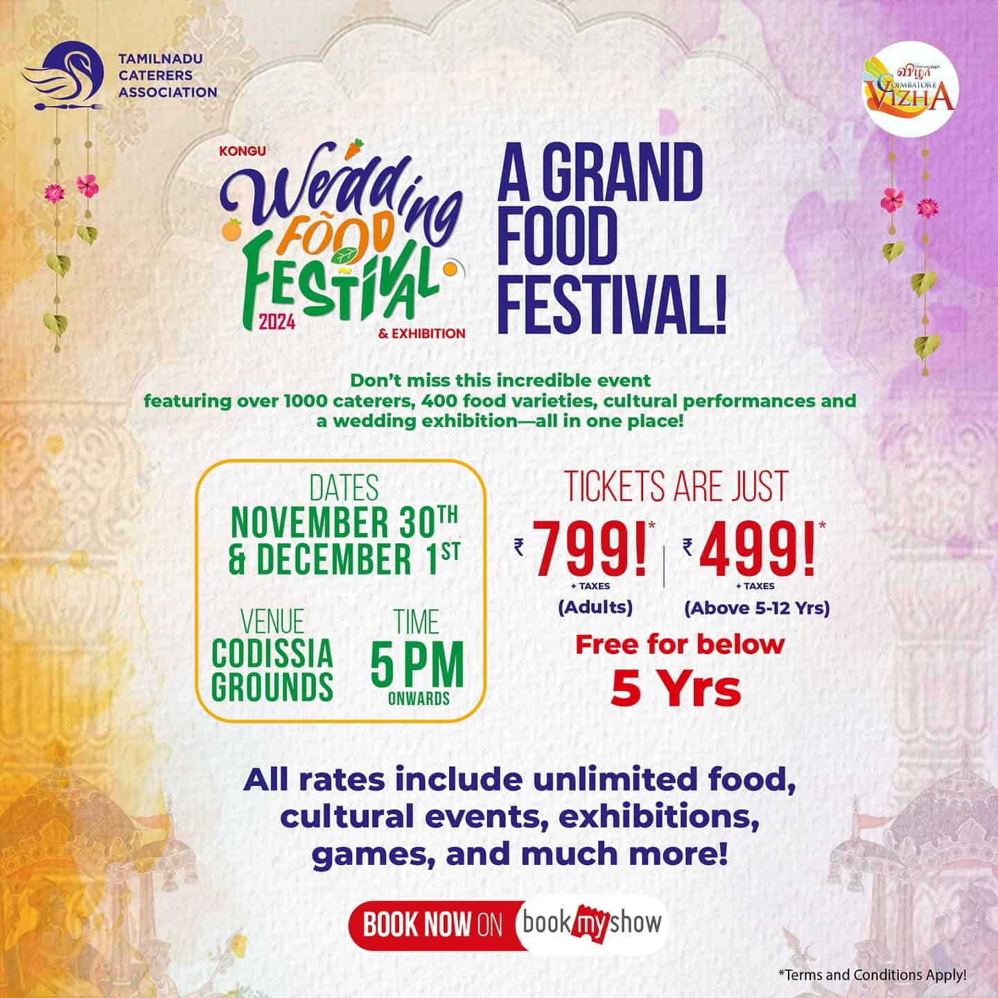 Kongu Wedding Food Festival and Exhibition 2024